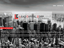 Tablet Screenshot of leadcapitalcrp.com